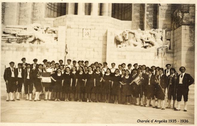 photo des Chanteurs Montagnards d'Argelès en 1935